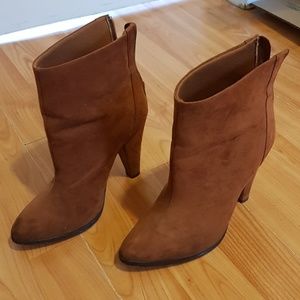 Brown booties